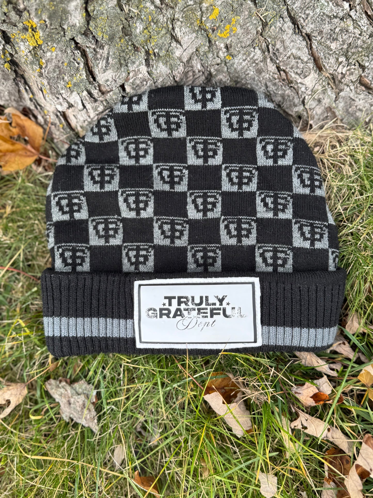 Black Grateful Beanie