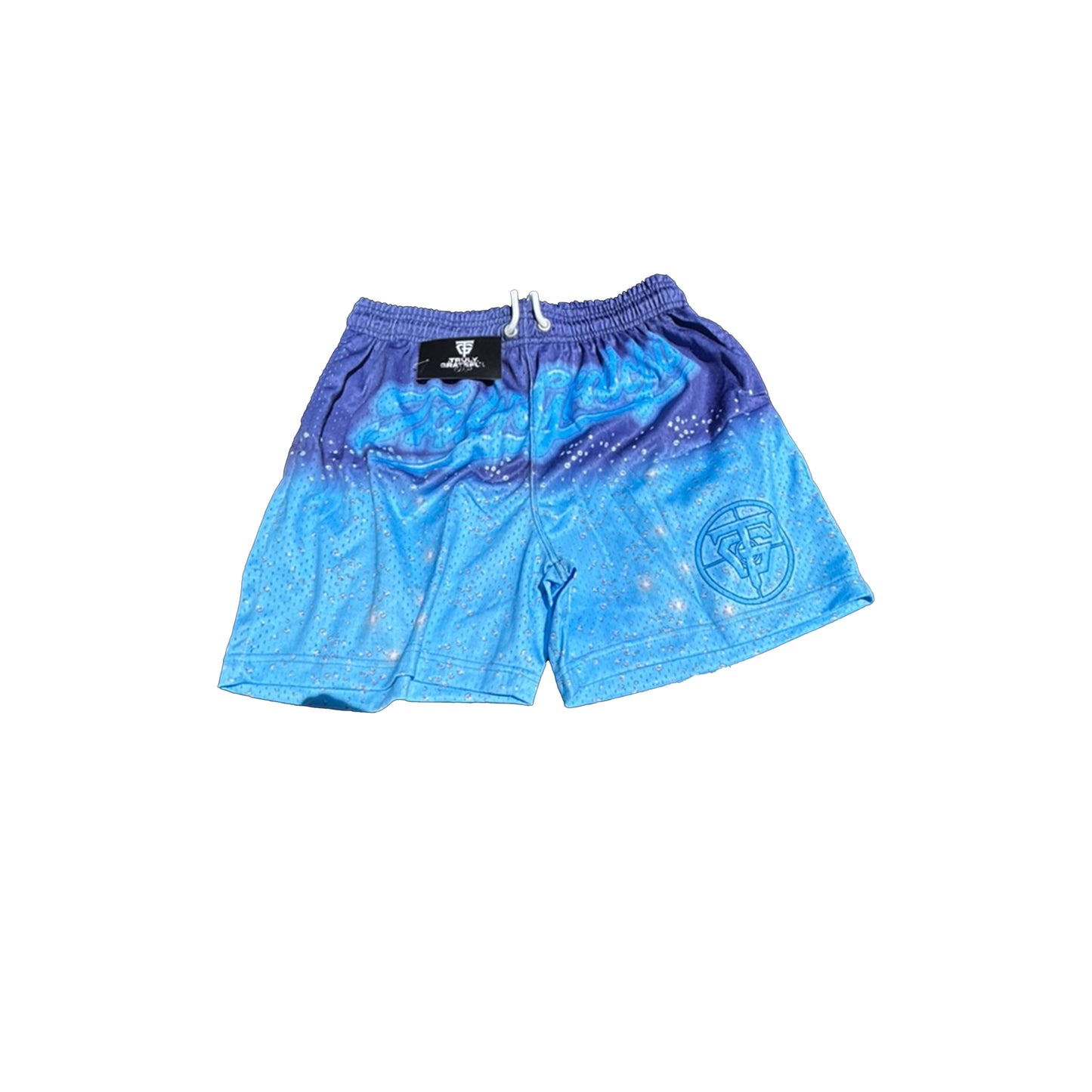 Blue Grateful Mesh Shorts