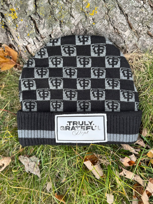 Black Grateful Beanie