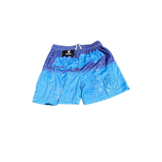 Blue Grateful Mesh Shorts